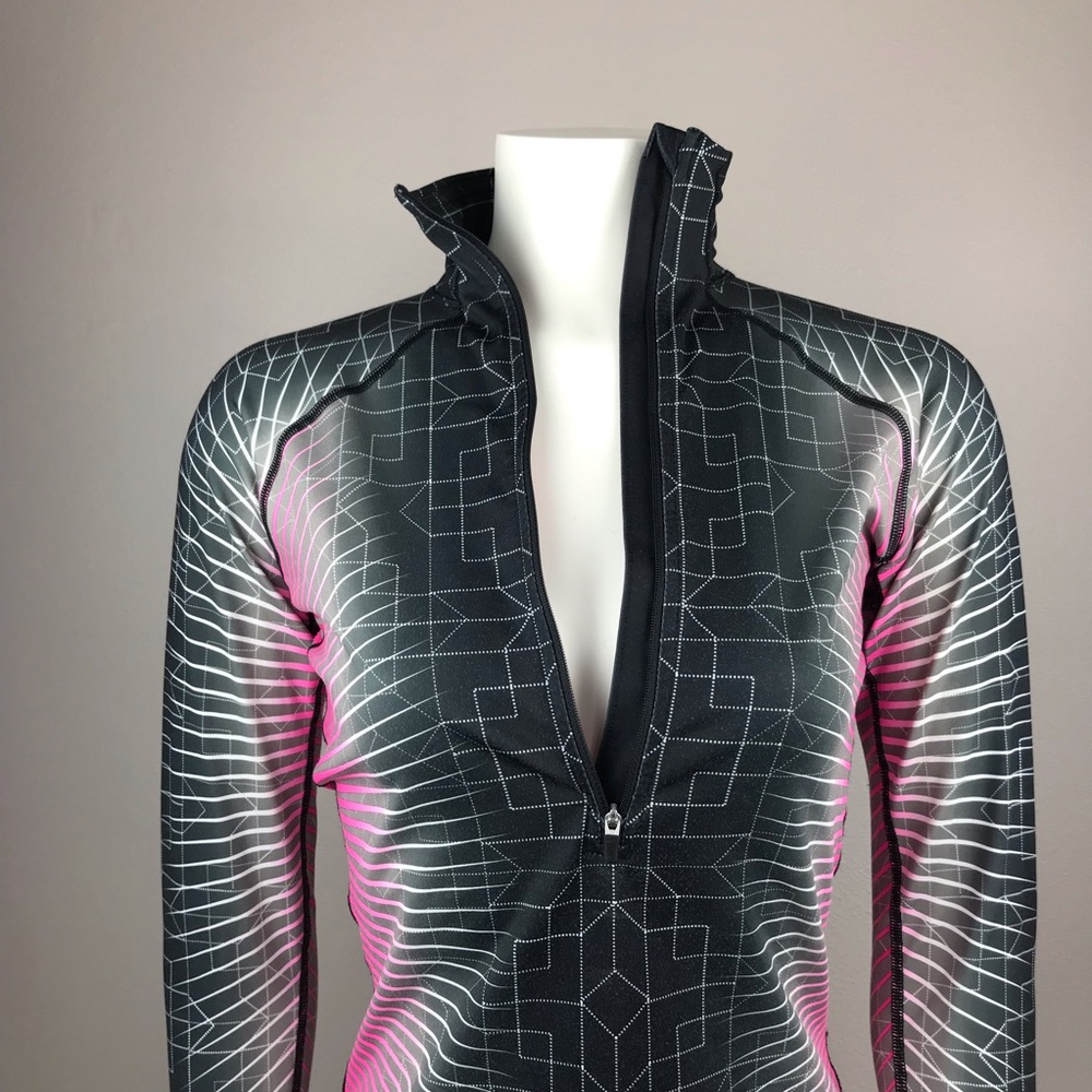 Nike Pro Printed Hyperwarm Half Zip Pullover S - image 7